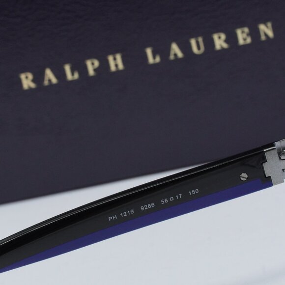 Polo Ralph Laurent PH1219 9266 Rectangle Eyeglasses - Semishiny Gunmetal 56mm - Picture 6 of 9